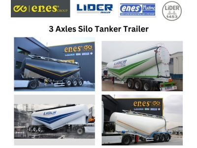 3 Axles Silo Tanker Trailer