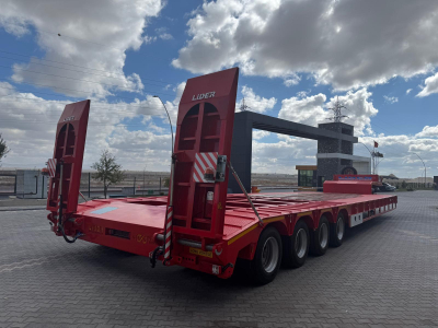 5 meters Width Lowbed Semi-Trailer